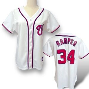 Women’s Washington Nationals Bryce Harper Shirt #34 size L.